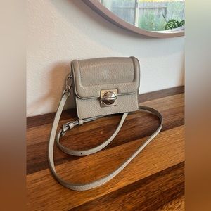 Light grey pebbled leather crossbody Marc Jacobs